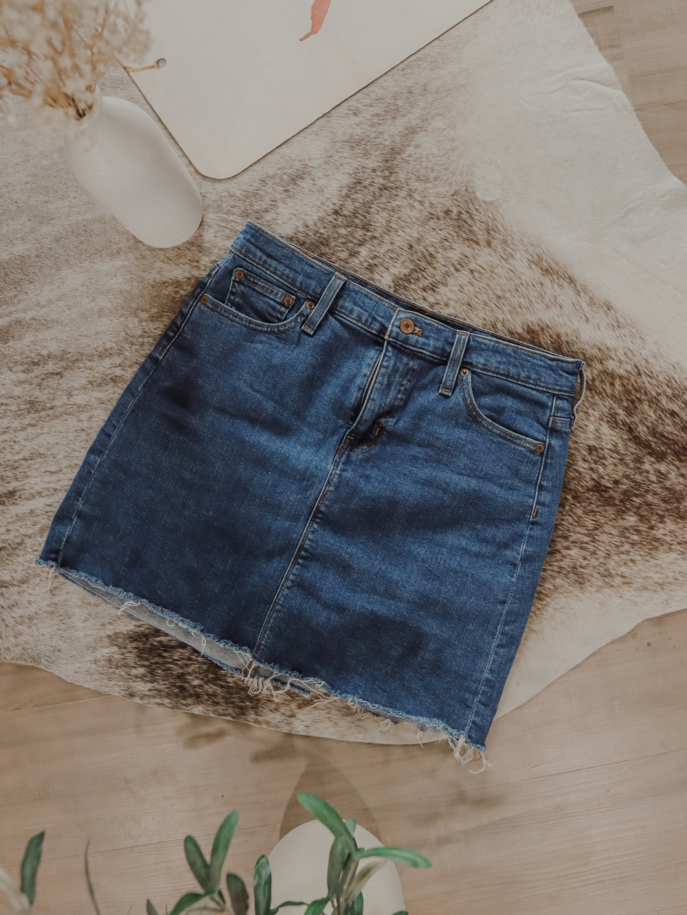 J. Crew Dark Blue Denim Mini Skirt